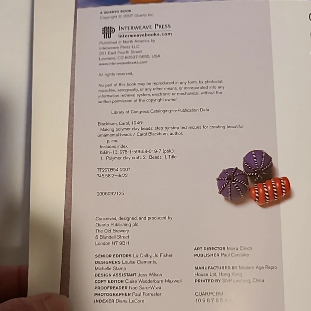 Making Polymer Clay Beads Step Book By Step Book By Carol Blackburn Jewelry - Picture 16 of 16